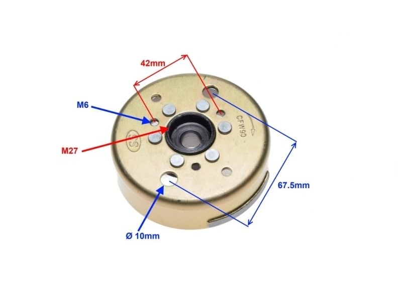 Magnet vžigalne naprave (statorja) WM stožec 11,6/15,6mm