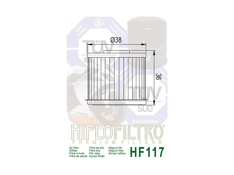 Oljni filter HIFLO HF 117